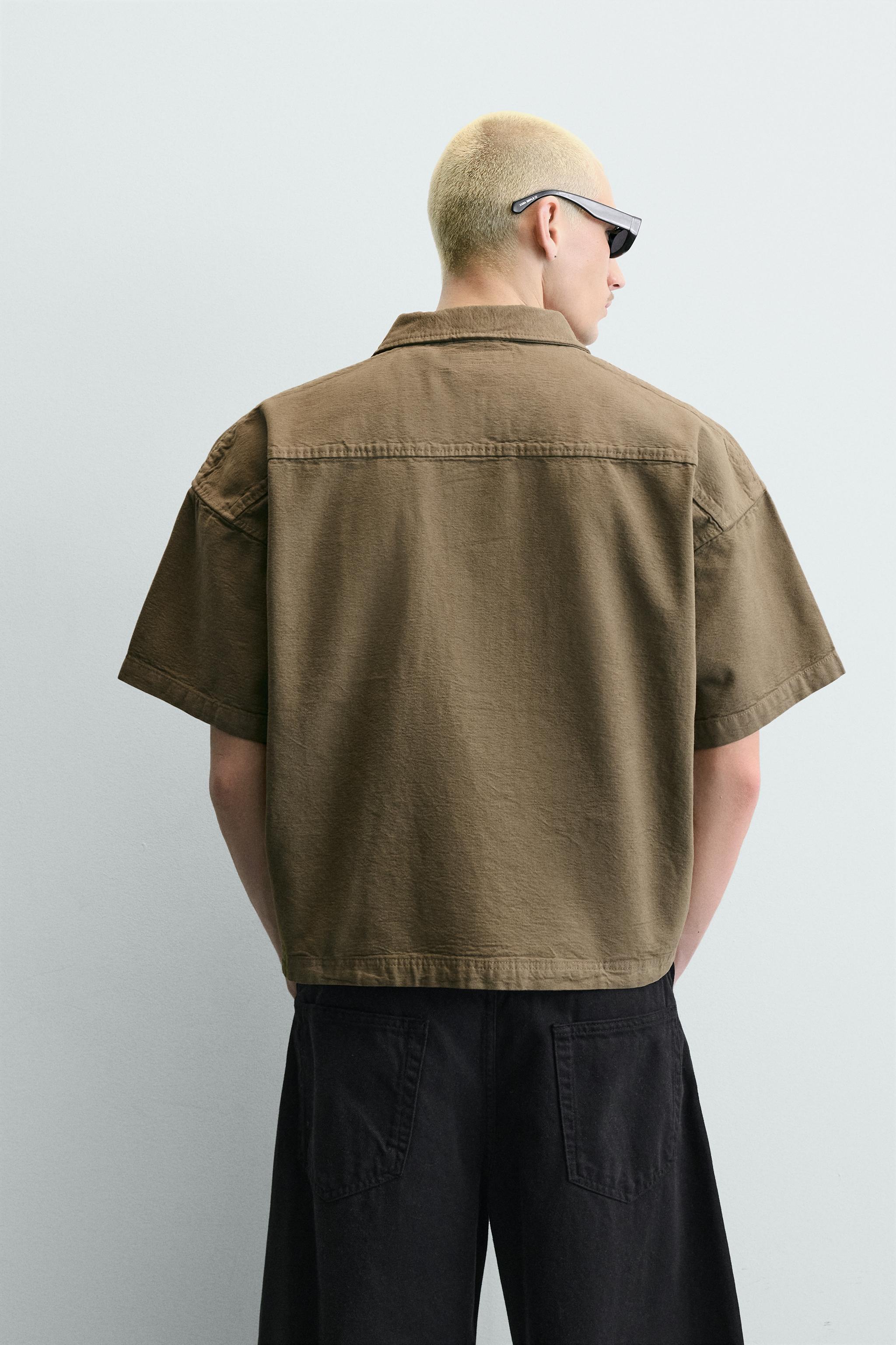 WASHED STRIPED BOXY FIT POLO